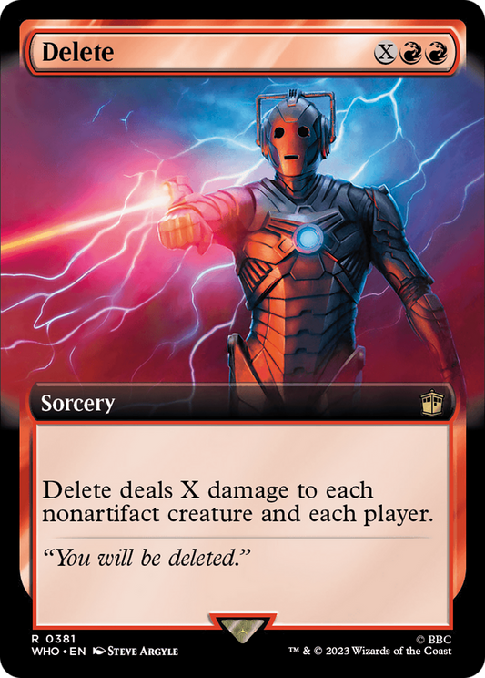 Delete (WHO-381) - Doctor Who: (Extended Art)