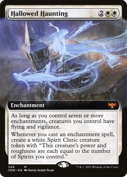 Hallowed Haunting (VOW-349) - Innistrad: Crimson Vow: (Extended Art)