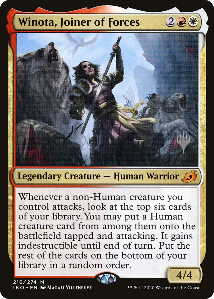 Winota, Joiner of Forces (PPIKO-216) - Ikoria: Lair of Behemoths Promos