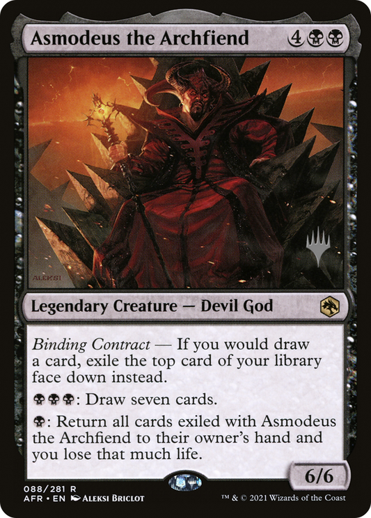 Asmodeus the Archfiend (PPAFR-088) - Adventures in the Forgotten Realms Promos Foil