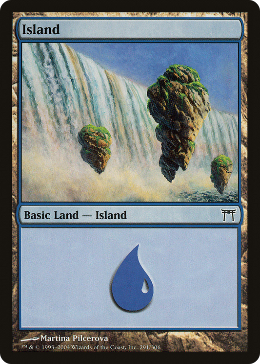 Island (CHK-291) - Champions of Kamigawa Foil