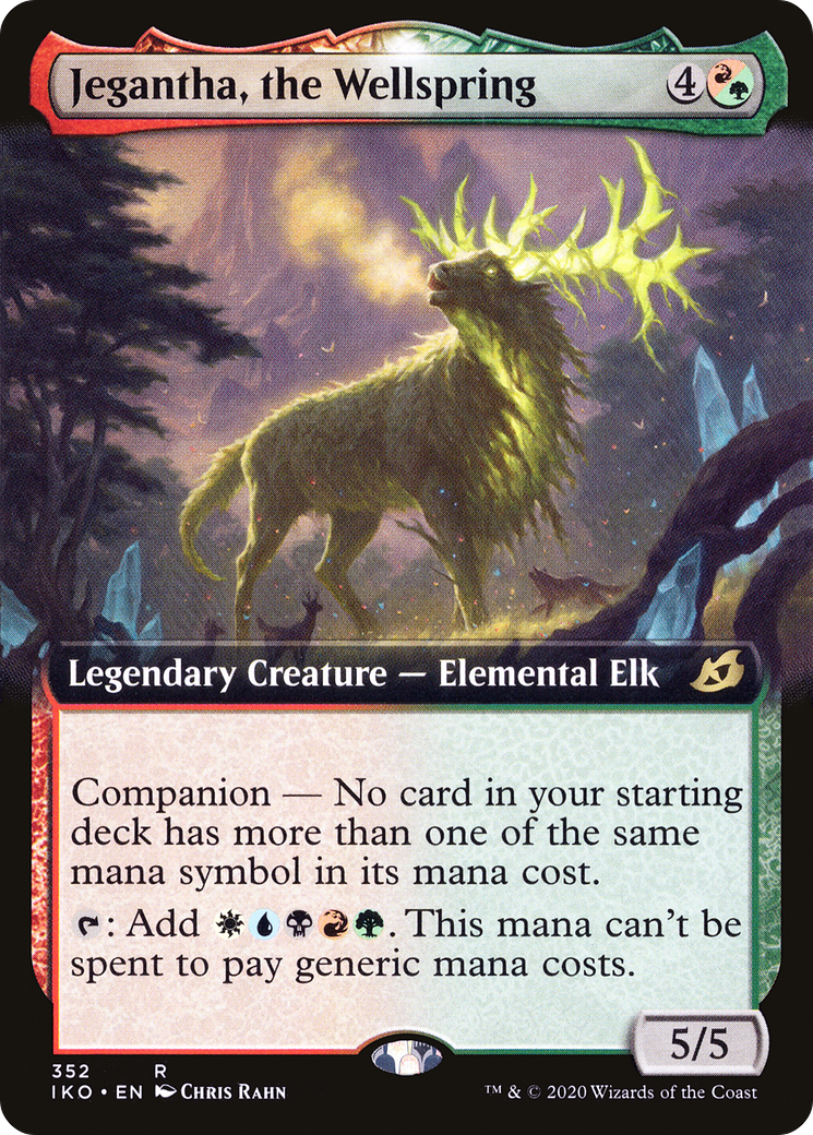 Jegantha, the Wellspring (IKO-352) - Ikoria: Lair of Behemoths: (companion, Extended Art) Foil