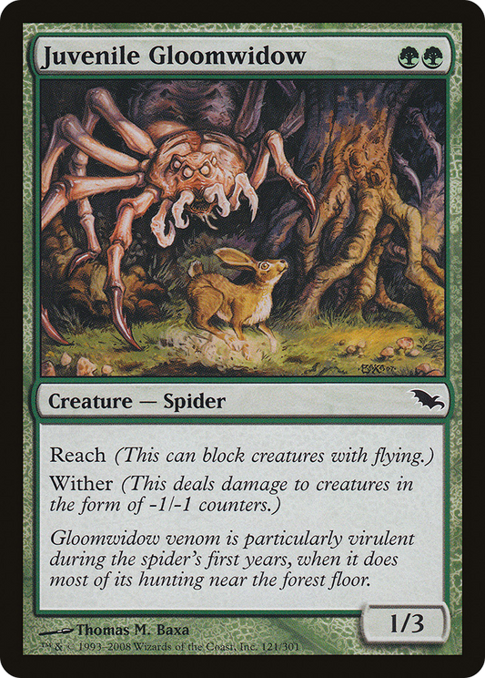 Juvenile Gloomwidow (SHM-121) - Shadowmoor Foil