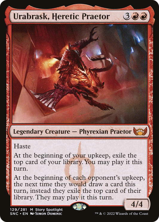 Urabrask, Heretic Praetor (SNC-129) - Streets of New Capenna Foil