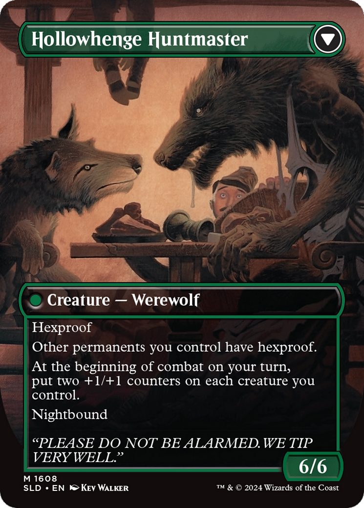 Avabruck Caretaker // Hollowhenge Huntmaster (SLD-1608) - Secret Lair Drop (Borderless)