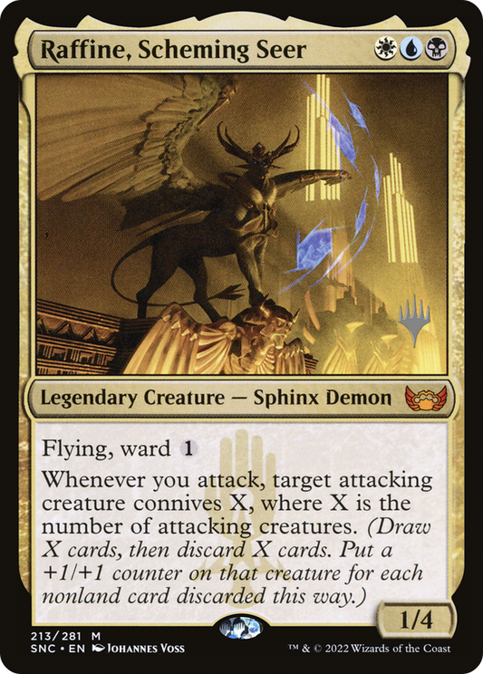 Raffine, Scheming Seer (PPSNC-213) - Streets of New Capenna Promos Foil
