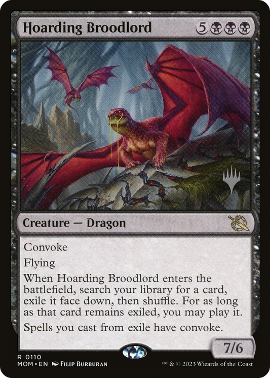 Hoarding Broodlord (PPMOM-110) - March of the Machine Promos Foil