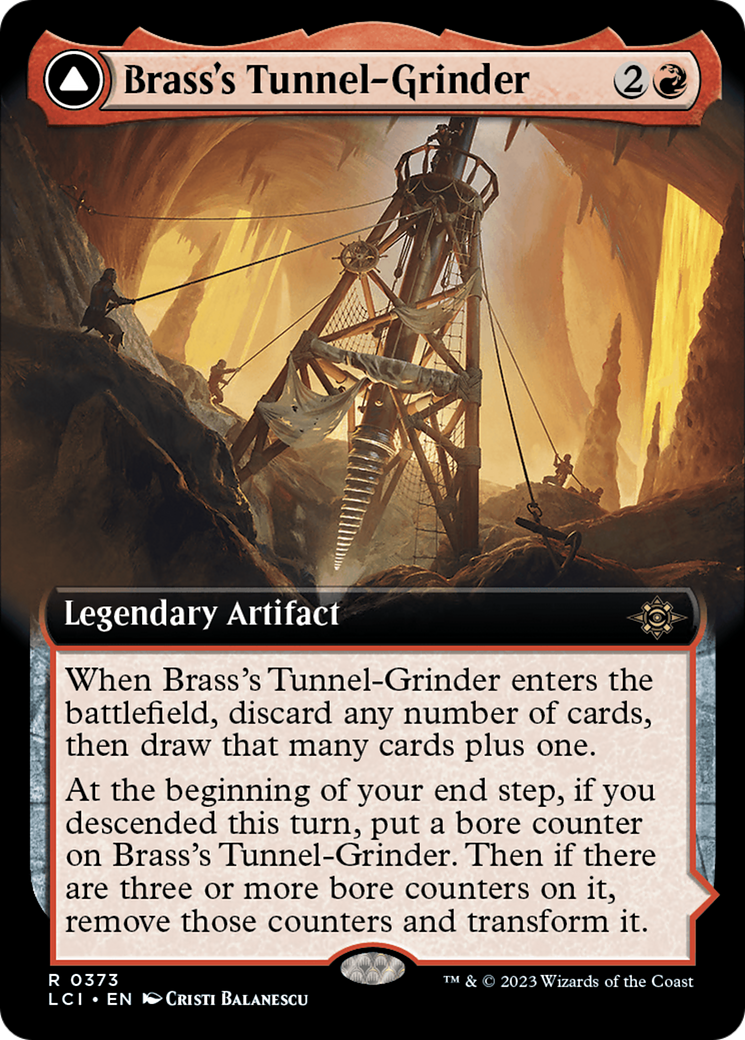 Brass's Tunnel-Grinder // Tecutlan, the Searing Rift (LCI-373) - The Lost Caverns of Ixalan: (Extended Art)