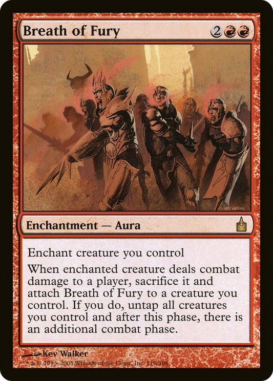 Breath of Fury (RAV-116) - Ravnica: City of Guilds Foil
