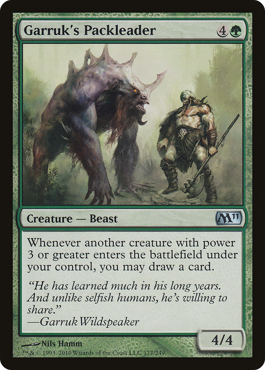 Garruk's Packleader (M11-177) - Magic 2011 Foil