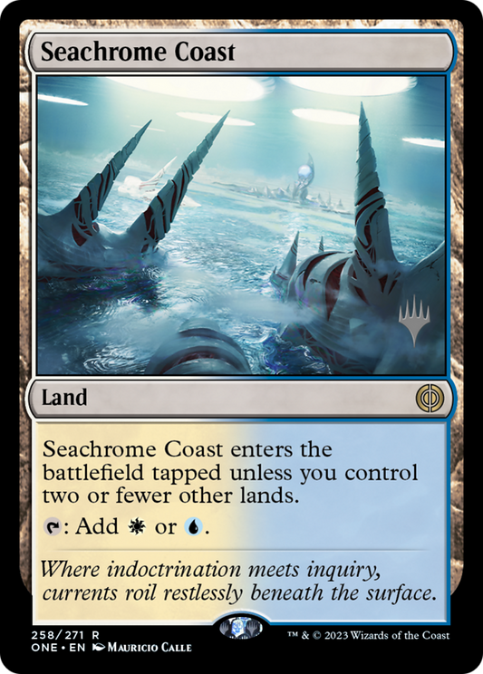 Seachrome Coast (PPONE-258P) - Phyrexia: All Will Be One Promos