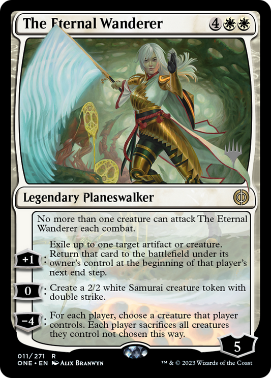 The Eternal Wanderer (PPONE-11P) - Phyrexia: All Will Be One Promos Foil