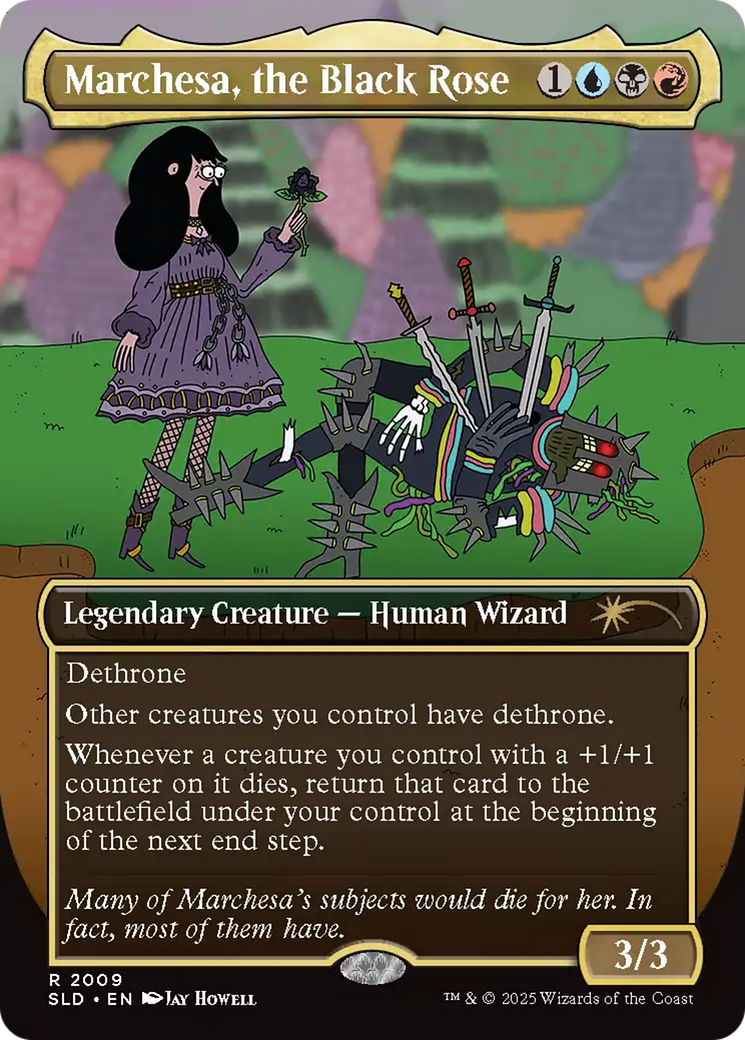 Marchesa, the Black Rose (SLD-2009) - Secret Lair Drop (Borderless) Foil