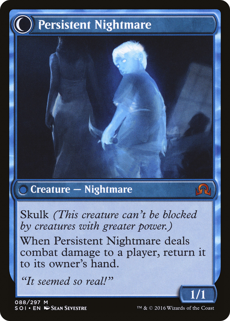 Startled Awake // Persistent Nightmare (SOI-088) - Shadows over Innistrad: (Double Faced Transform) Foil