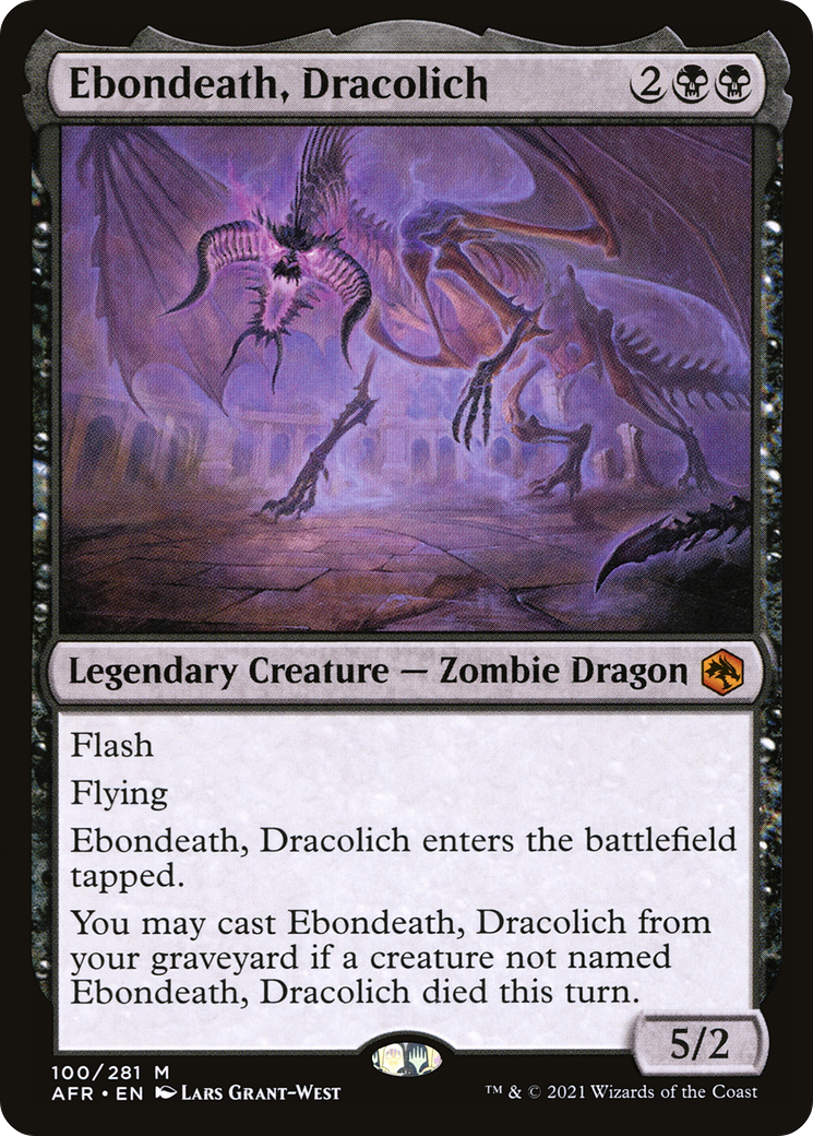 Ebondeath, Dracolich (AFR-100) - Adventures in the Forgotten Realms Foil