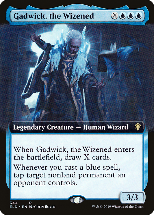 Gadwick, the Wizened (ELD-344) - Throne of Eldraine: (Extended Art) Foil