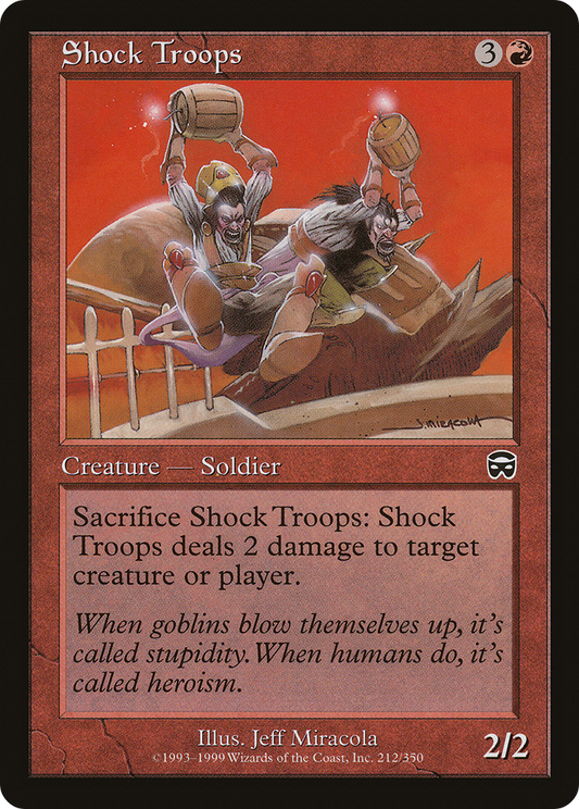 Shock Troops (MMQ-212) - Mercadian Masques Foil