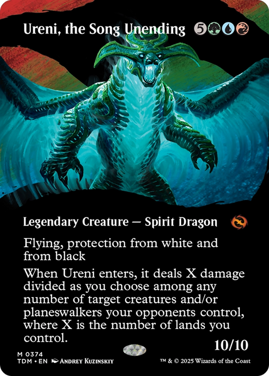 Ureni, the Song Unending (TDM-374) - Tarkir: Dragonstorm: (Showcase) (Borderless)