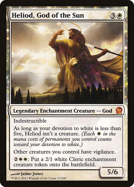 Heliod, God of the Sun (THS-017) - Theros: (enchantment) Foil