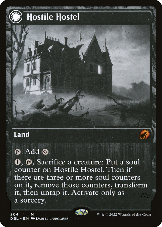 Hostile Hostel // Creeping Inn (DBL-264) - Innistrad: Double Feature: (Double Faced Transform) Foil