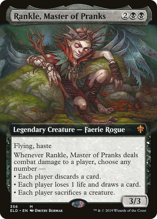 Rankle, Master of Pranks (ELD-356) - Throne of Eldraine: (Extended Art)