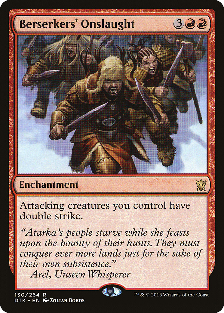 Berserkers' Onslaught (DTK-130) - Dragons of Tarkir Foil