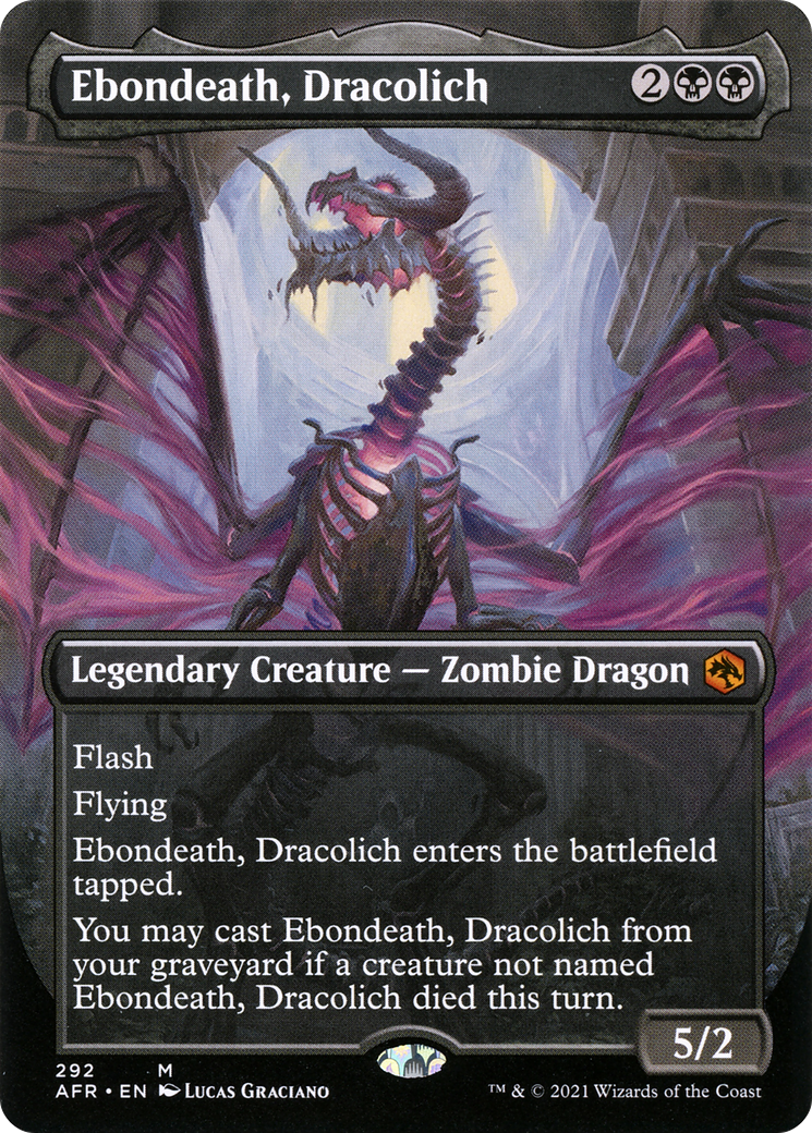 Ebondeath, Dracolich (AFR-292) - Adventures in the Forgotten Realms (Borderless) Foil