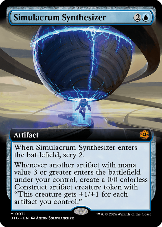 Simulacrum Synthesizer (BIG-071) - The Big Score: (Extended Art) Foil