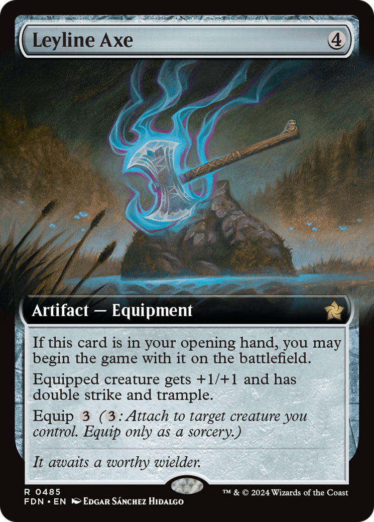 Leyline Axe (Extended Art) (FDN-485) - Foundations: (Extended Art) Foil