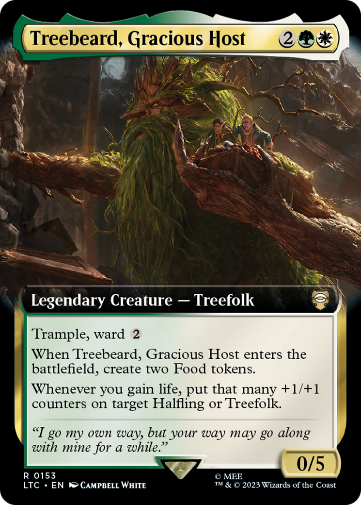 Treebeard, Gracious Host (LTC-153) - Tales of Middle-earth Commander: (Extended Art)