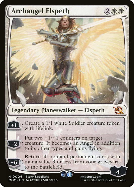 Archangel Elspeth (PPMOM-006) - March of the Machine Promos