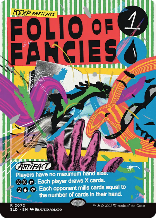 Folio of Fancies (SLD-2072) - Secret Lair Drop (Borderless)