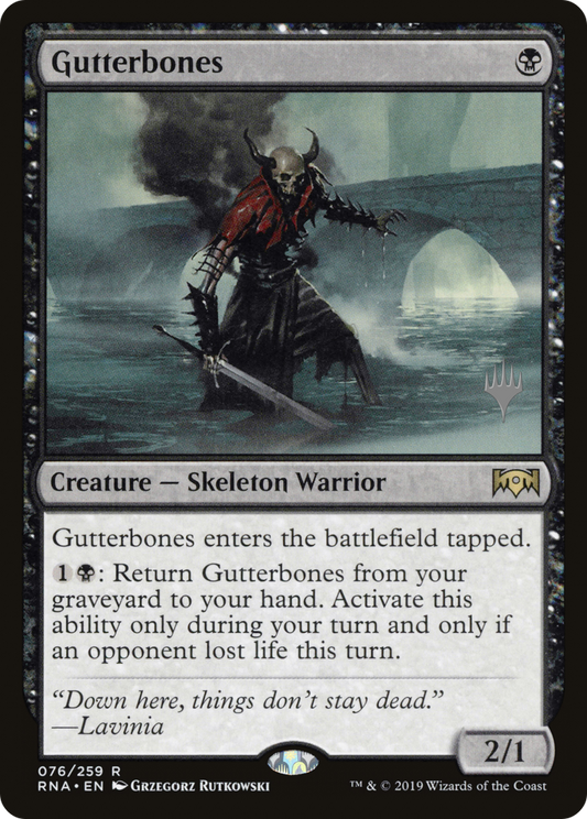 Gutterbones (PPM20-076) - Ravnica Allegiance Promos Foil