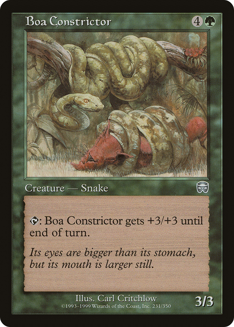 Boa Constrictor (MMQ-231) - Mercadian Masques Foil