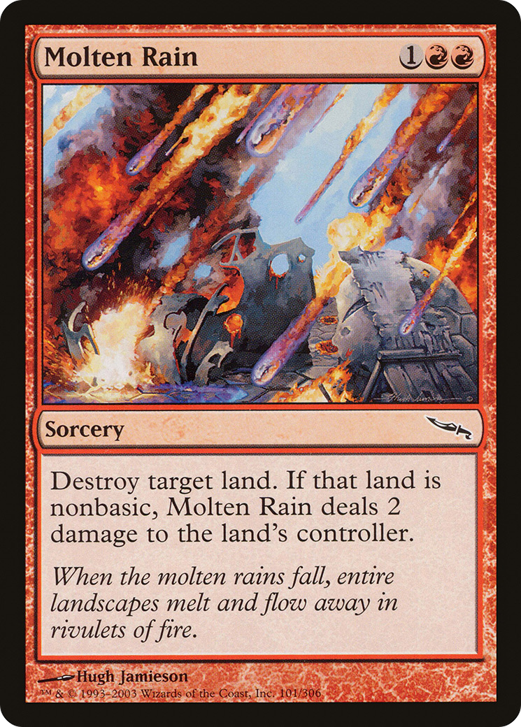 Molten Rain (MRD-101) - Mirrodin Foil