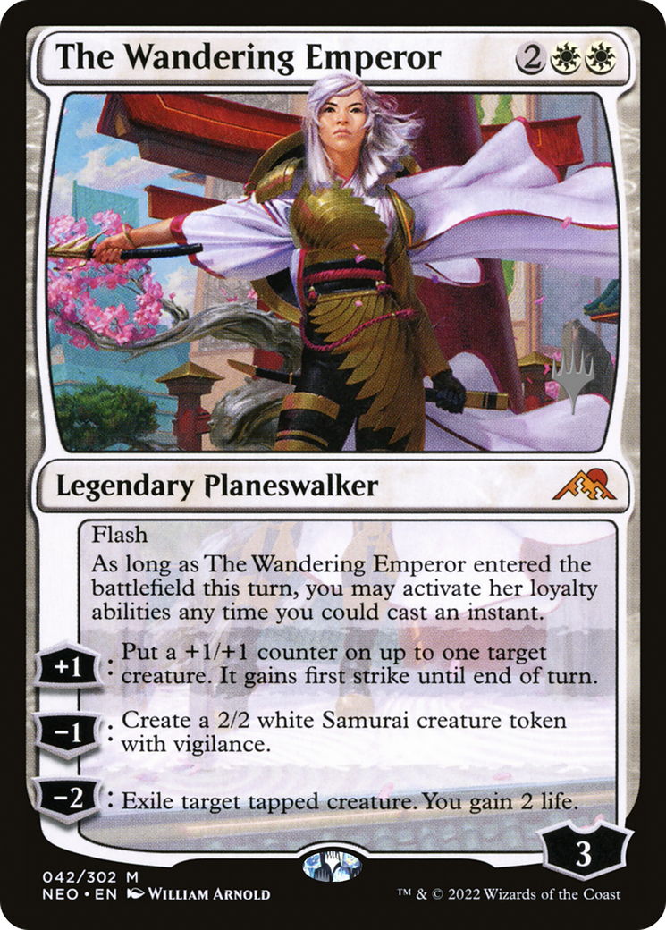 The Wandering Emperor (PPNEO-042) - Kamigawa: Neon Dynasty Promos