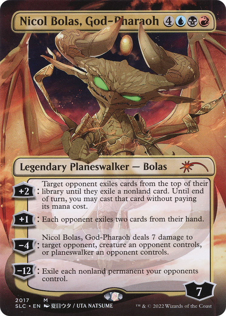 Nicol Bolas, God-Pharaoh (SLC-2017) - Secret Lair 30th Anniversary Countdown Kit (Borderless) Foil