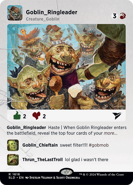 Goblin Ringleader (SLD-1616) - Secret Lair Drop (Borderless)