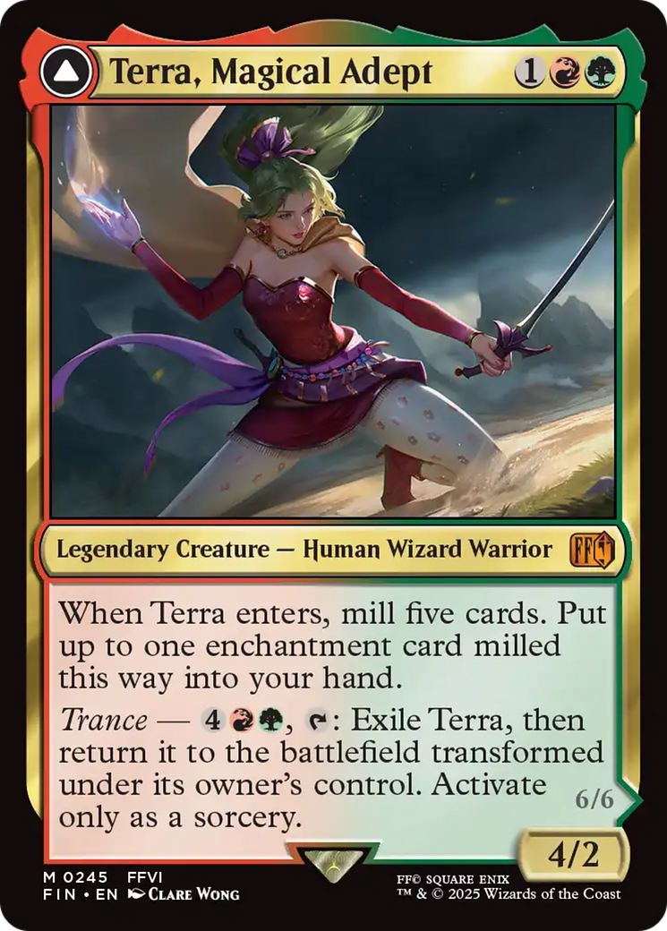 Terra, Magical Adept // Esper Terra (FIN-245) - FINAL FANTASY: (enchantment) Foil