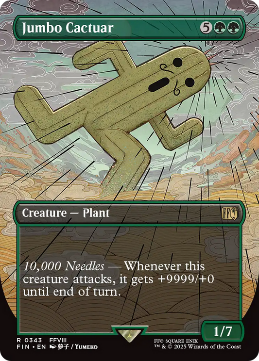 Jumbo Cactuar (Borderless) (FIN-343) - FINAL FANTASY (Borderless) Foil