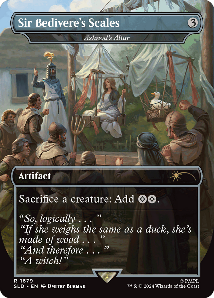 Ashnod's Altar (SLD-1679) - Secret Lair Drop / Sir Bedivere's Scales (Borderless) Foil