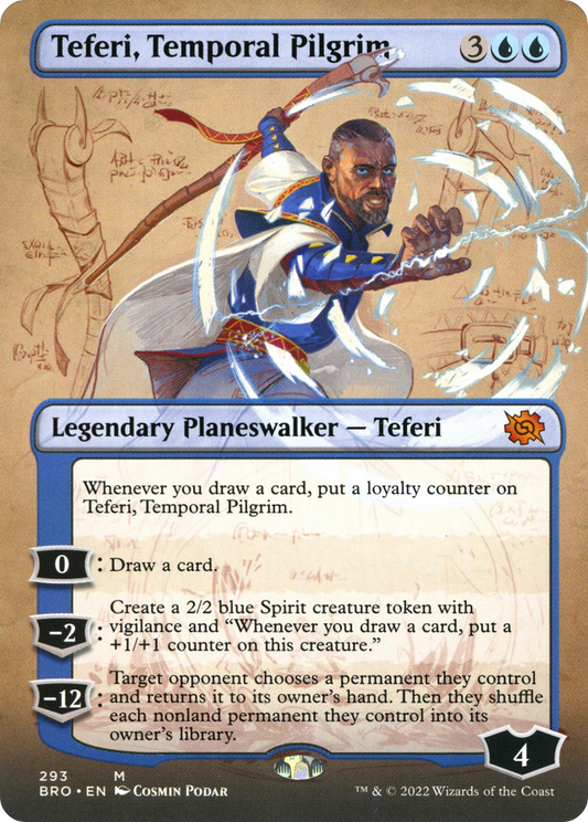 Teferi, Temporal Pilgrim (BRO-293) - The Brothers' War (Borderless)